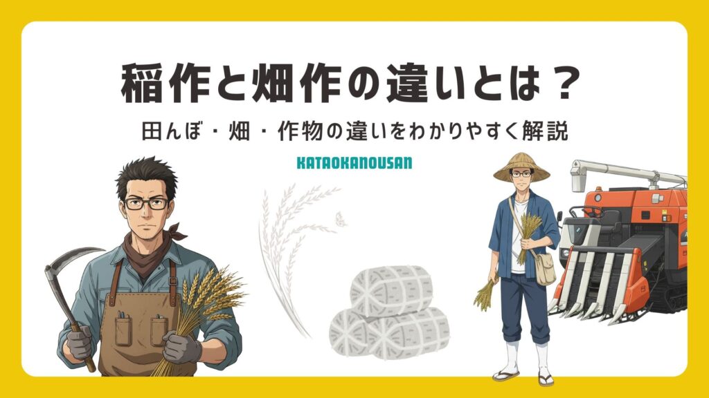 耕作と稲作の違い
